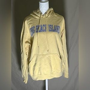 Pale yellow size medium Long Beach Island Hoodie